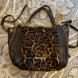 Micheal kors leopard print bag